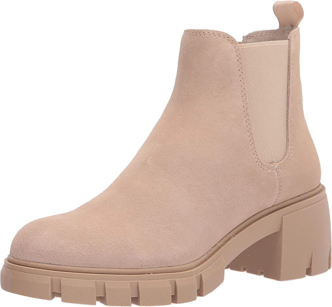 Amazon.com | Steve Madden Women's HOWLER Fashion Boot, Sand Suede, 8 | Ankle & Bootie | Amazon (US)