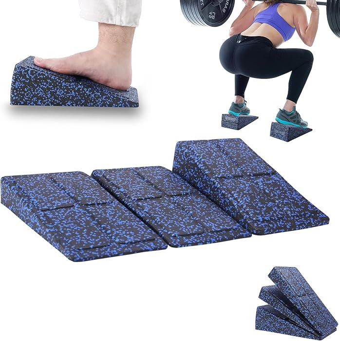 Slant Board Squat Wedge for Calf Stretching，3 Pcs 12" x 6.3" Foot Stretcher Balance Board for P... | Amazon (US)