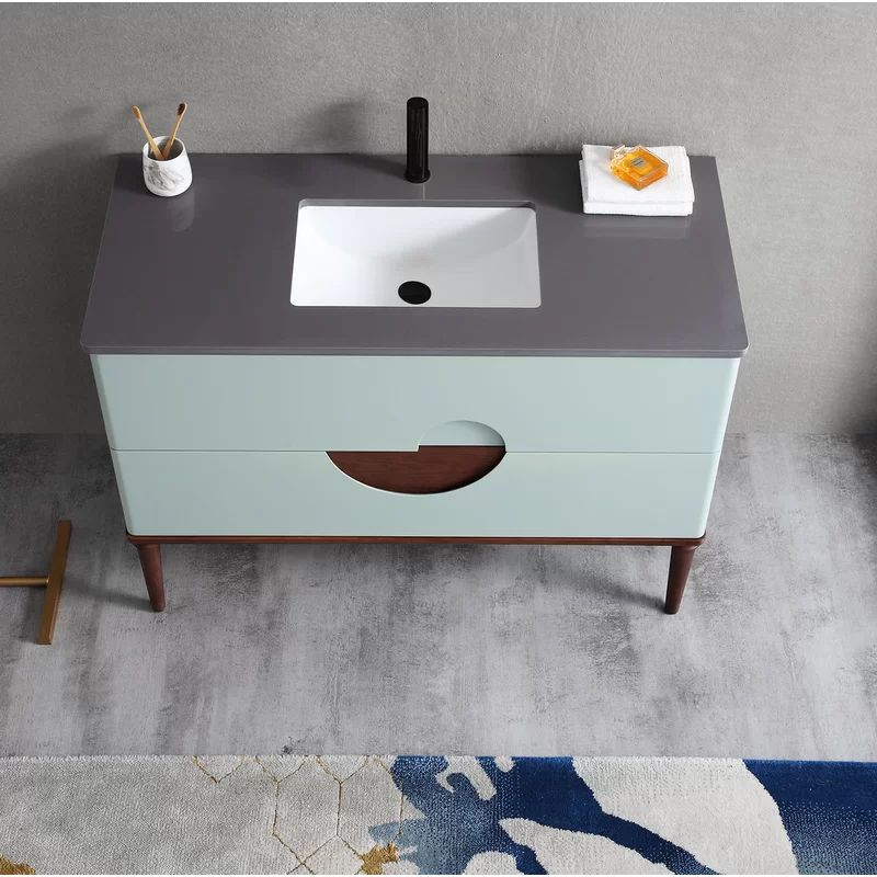 Lombardy 48”W x 22"D x 33"H Single Bathroom Vanity Set | Wayfair North America