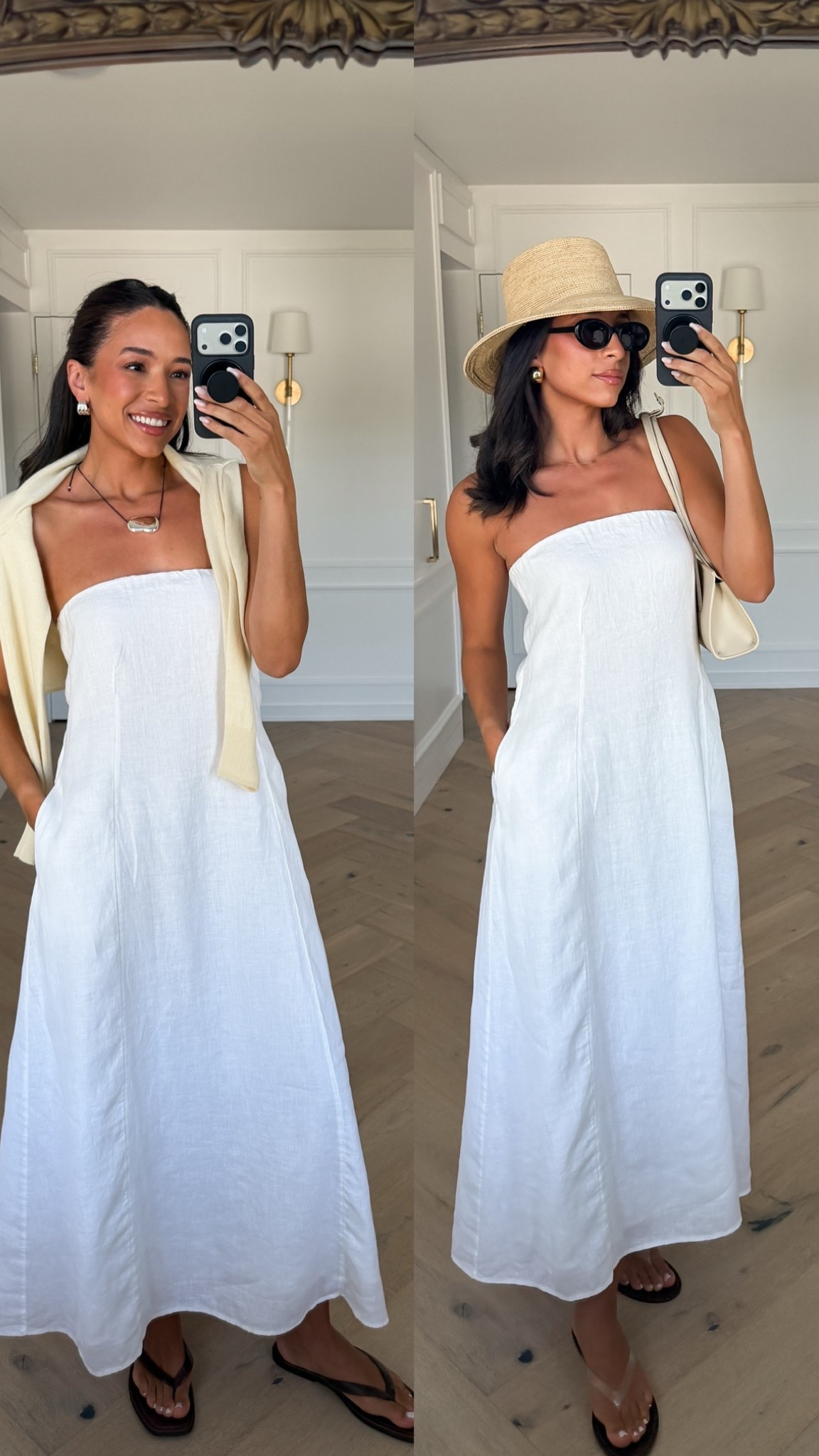 A summer must have! This maxi dress is 100% linen, NOT see through, and it’s under $100!! Love the silhouette for easily dressing it up or down. Bonus: it has POCKETS 🙌🏽 I’m 5’8” wearing a Small @Quince  #quincepartner

#LTKSeasonal #LTKmomlife