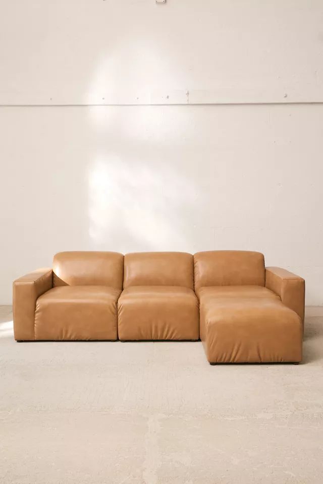 Modular Recycled Leather Sofa | Urban Outfitters (US and RoW)