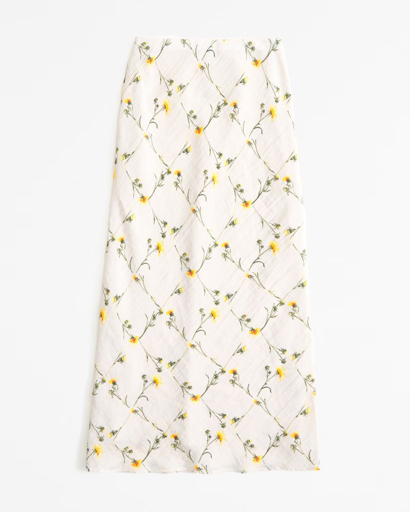Women's Crinkle Textured Column Maxi Skirt | Women's Bottoms | Abercrombie.com | Abercrombie & Fitch (US)