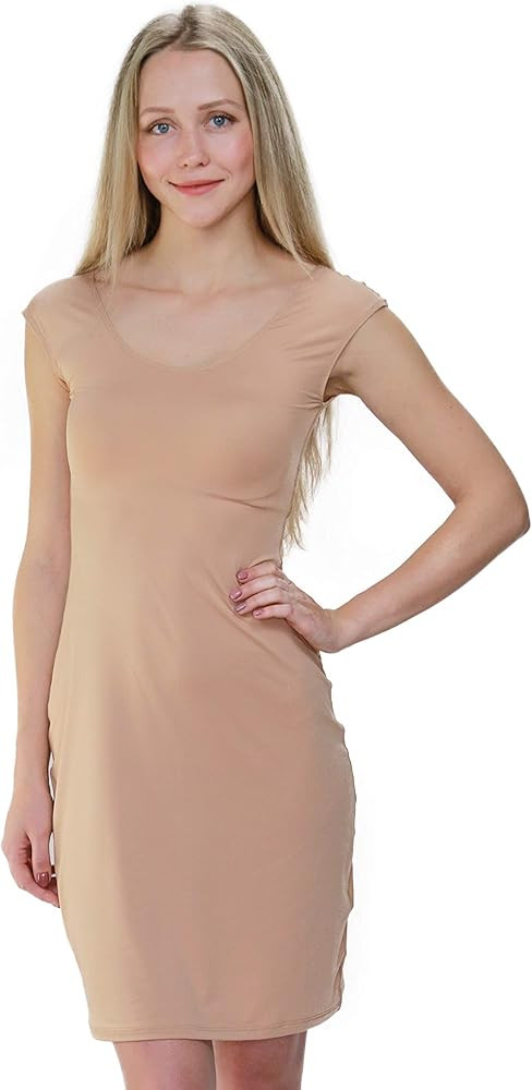 Bradshaw & Palmer The Underall Cap Sleeve Knee Length Full Dress Slip | Amazon (US)