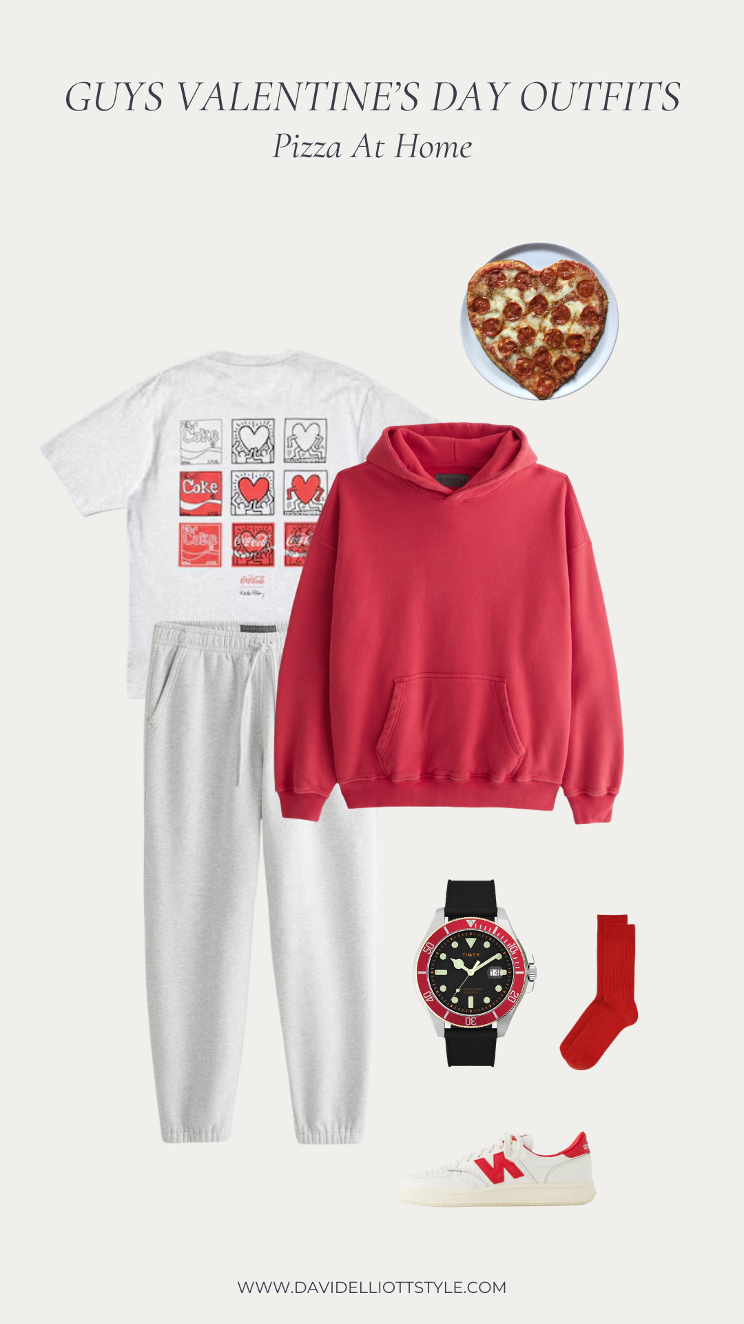 Staying in with a heart shaped pizza on valentines day? You can still look festive with all the cozy vibes!  

 #LTKMens