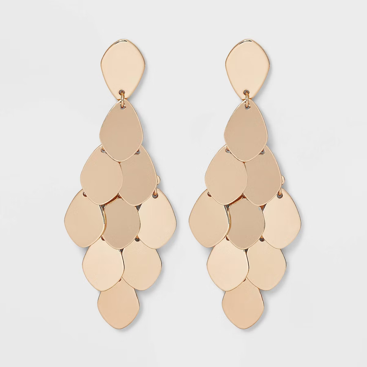 Gold Large Kite With Post Earrings - A New Day™ Gold: Nickel-Free Statement Jewelry | Target