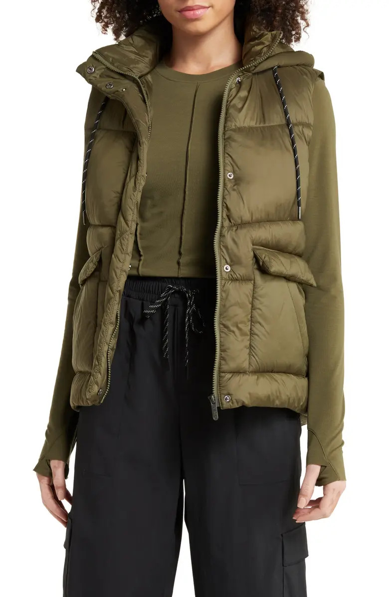 Quilted Hooded Cocoon Vest | Nordstrom