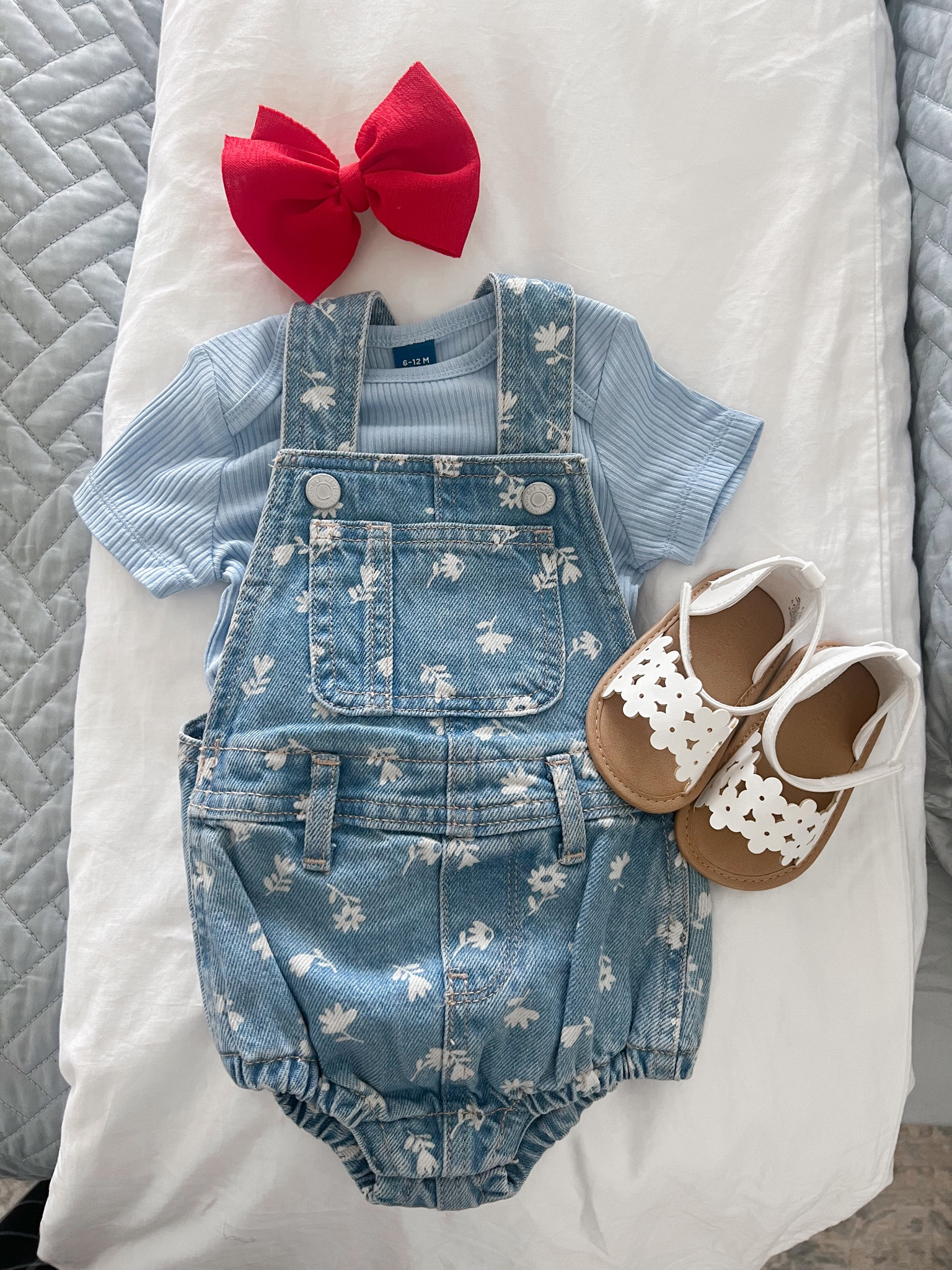 Baby girl spring outfit☀️ baby overalls and baby bows

#LTKfamily #LTKbaby #LTKSeasonal