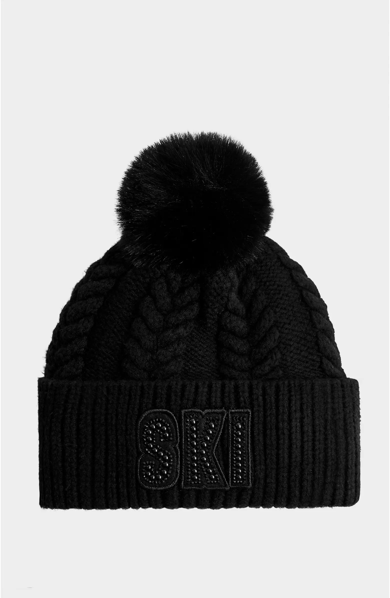 Mae Embellished Ski logo Knit Hat | Nordstrom
