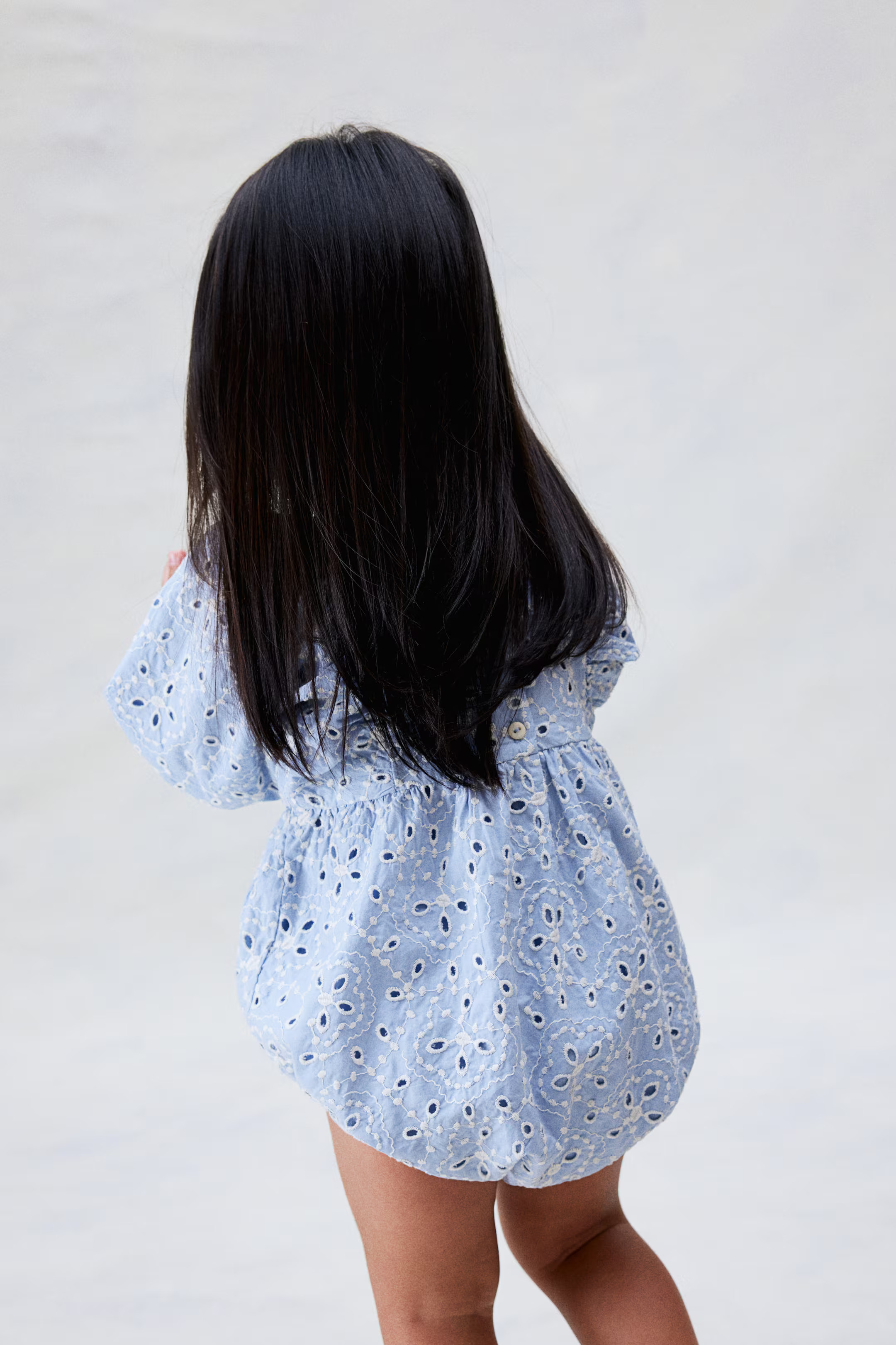 Eyelet Embroidered Romper Suit | H&M (US + CA)