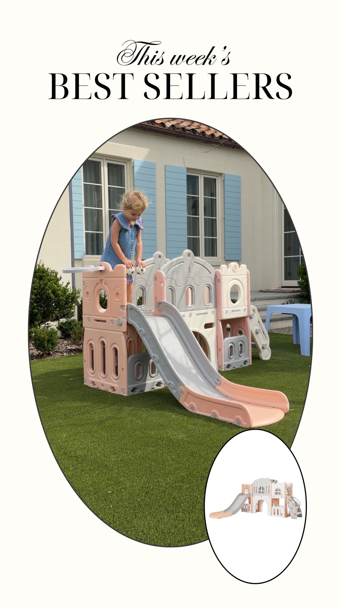 My girls love this playset in the spring and summer!! It was a weekly best seller and is on sale right now!! 

#LTKmomlife #LTKSaleAlert #LTKKids