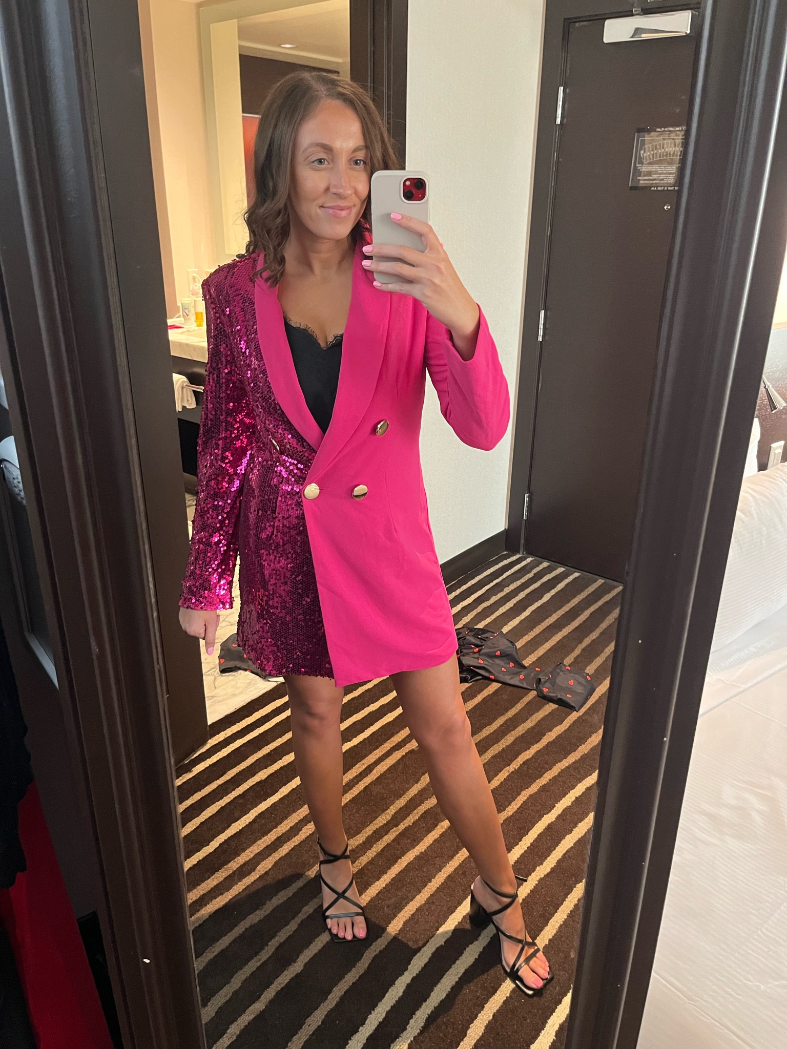 Shein 90s barbiecore barbie vegas las vegas lv conference event pink sequin glitter tan Women Minimalist Chunky Heeled Ankle Strap Sandals, Elegant Black Heeled Sandals

#LTKFind #LTKunder50 #LTKtravel