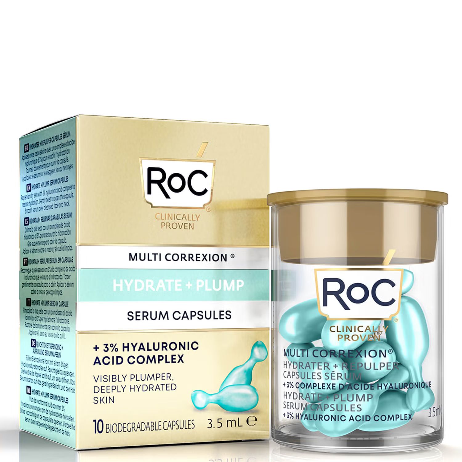 RoC Multi Correxion Hydrate and Plump Capsules (Various Options) | Look Fantastic (UK)