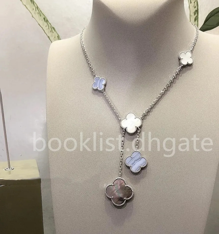 Designer Gold Chain Necklace With Gift Box   Ten Flower Dupe VAC Fashion Dainty Jewelry From Book... | DHGate