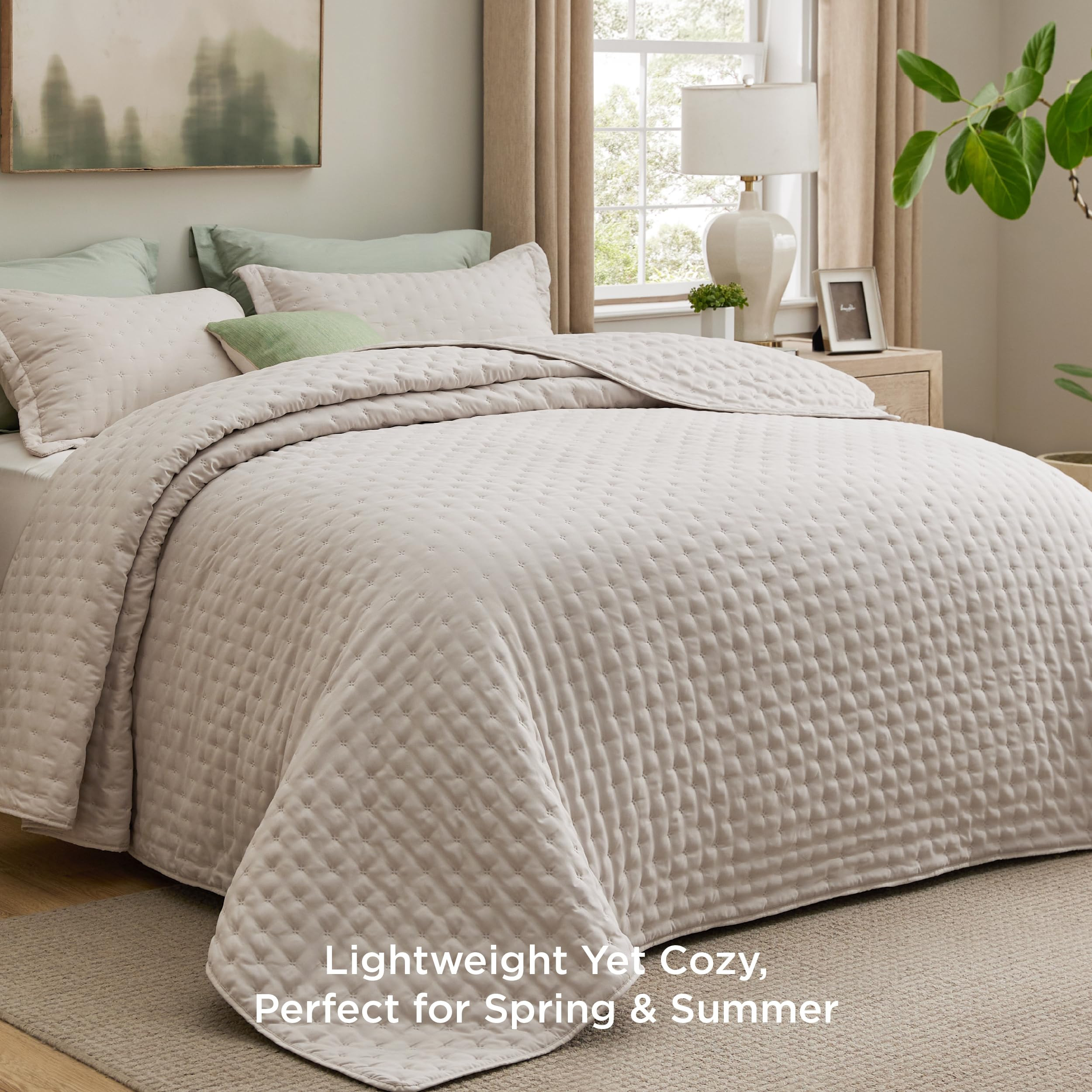 Bedsure King Quilt - Ultra Soft Quilt Bedding for Modern Farmhouse Bedroom Decor, Lightweight All... | Amazon (US)