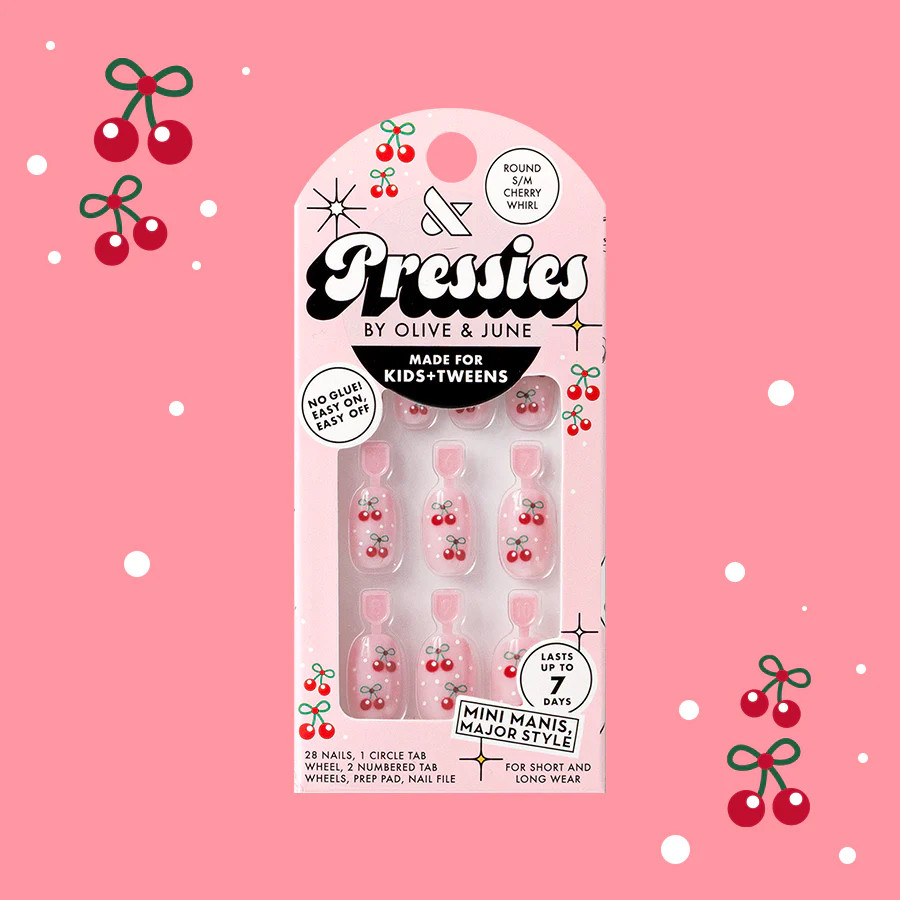 Cherry Whirl - Pressies | Short Medium | Round | Olive & June