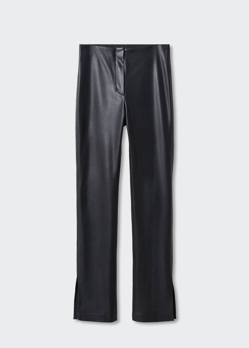Faux-leather pants | MANGO (US)