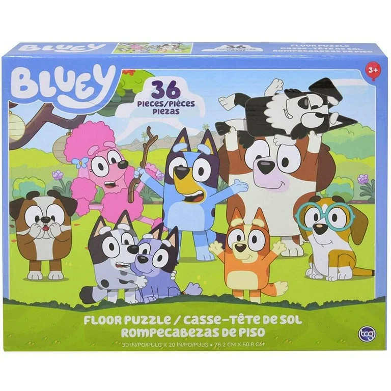 TCG Toys Bluey Characters Floor Jigsaw Puzzles, 36 Piece - Walmart.com | Walmart (US)