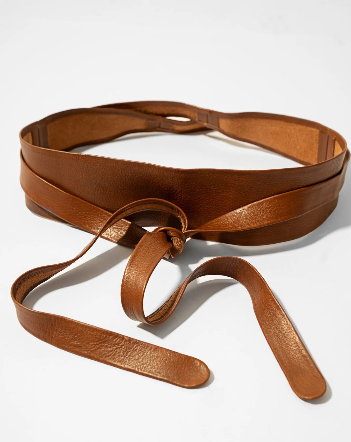 Wrap Belt | Wrap Cognac Belt | Women's Leather Belt - ADA Collection | ADA Collection
