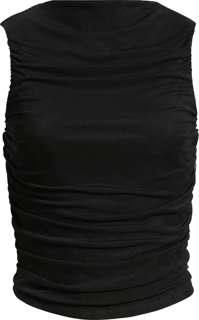 Ruched Mesh Tank Top | Nordstrom