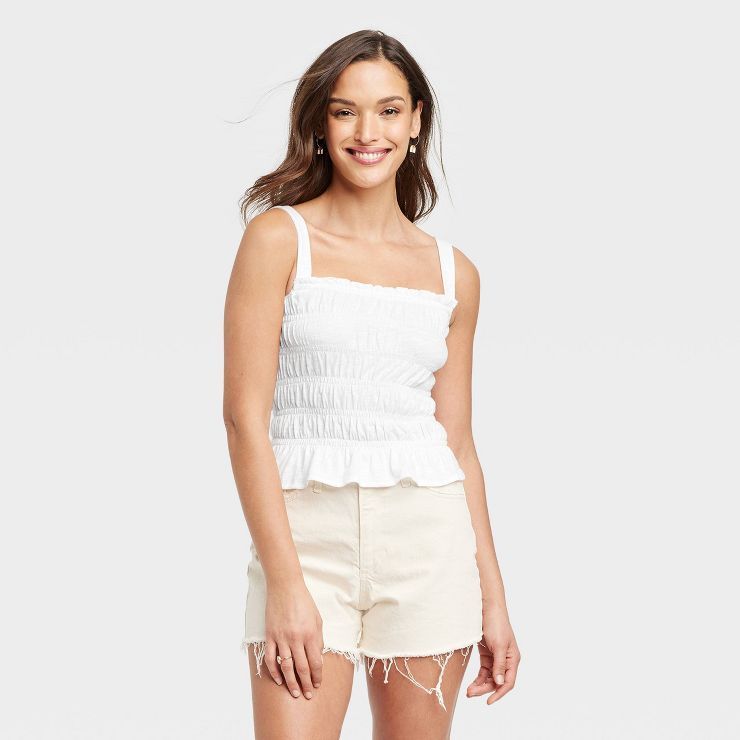 Women's Smocked Tank - Universal Thread™ | Target