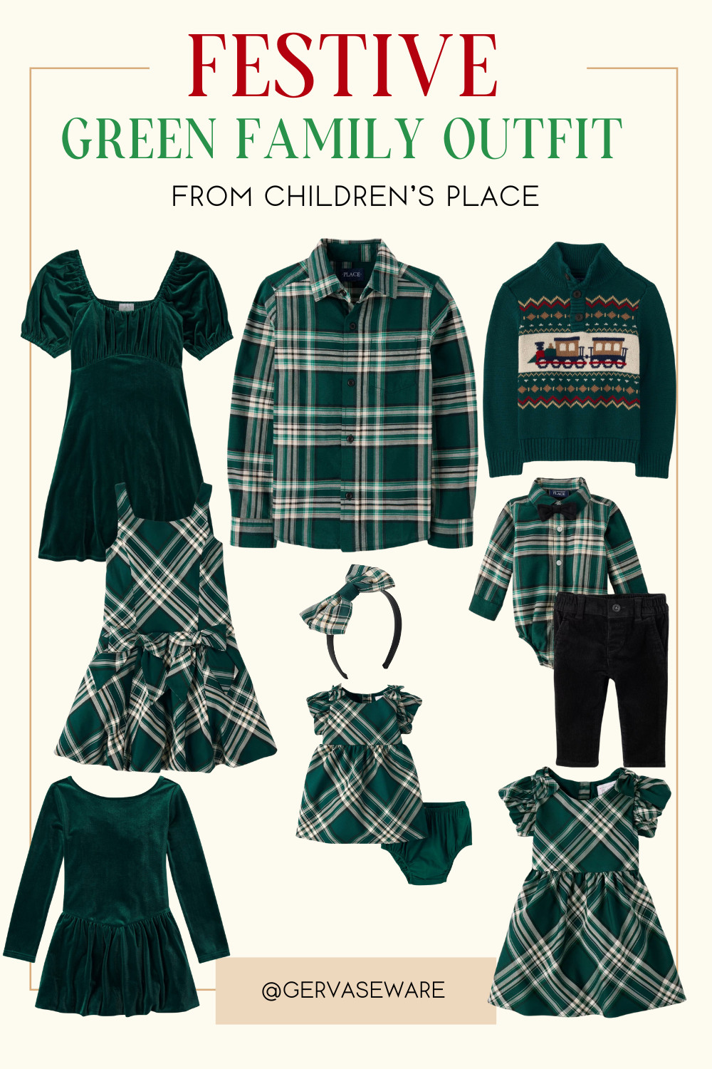 Children's Place has Festive Green holiday colors perfect for family pictures or for a holiday party.  

 #LTKGiftGuide #LTKHoliday #LTKFamily
