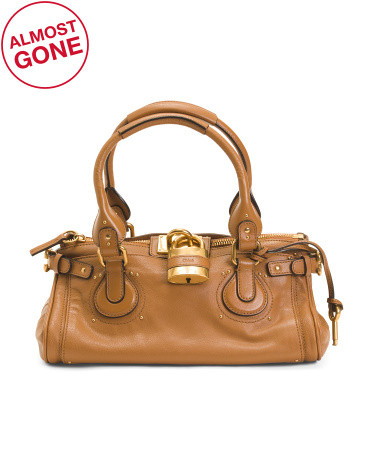 Made In Italy Leather Paddington Satchel | TJ Maxx