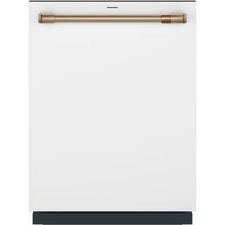 Cafe 24 in. Built-In Top Control Dishwasher in Matte White w/Stainless Tub, Ultra Wash & Dual Con... | The Home Depot
