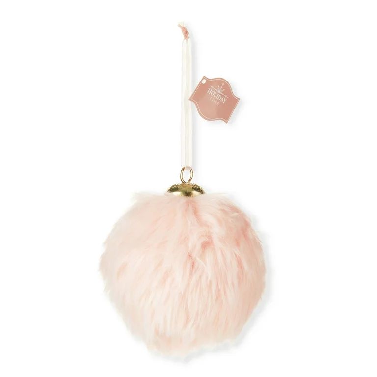 Polyester Pink Ball Ornament, 0.04 lb, by Holiday Time | Walmart (US)