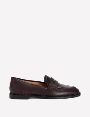 Boden Women's Nya Penny Loafers in Red | Size 39 | Boden UK