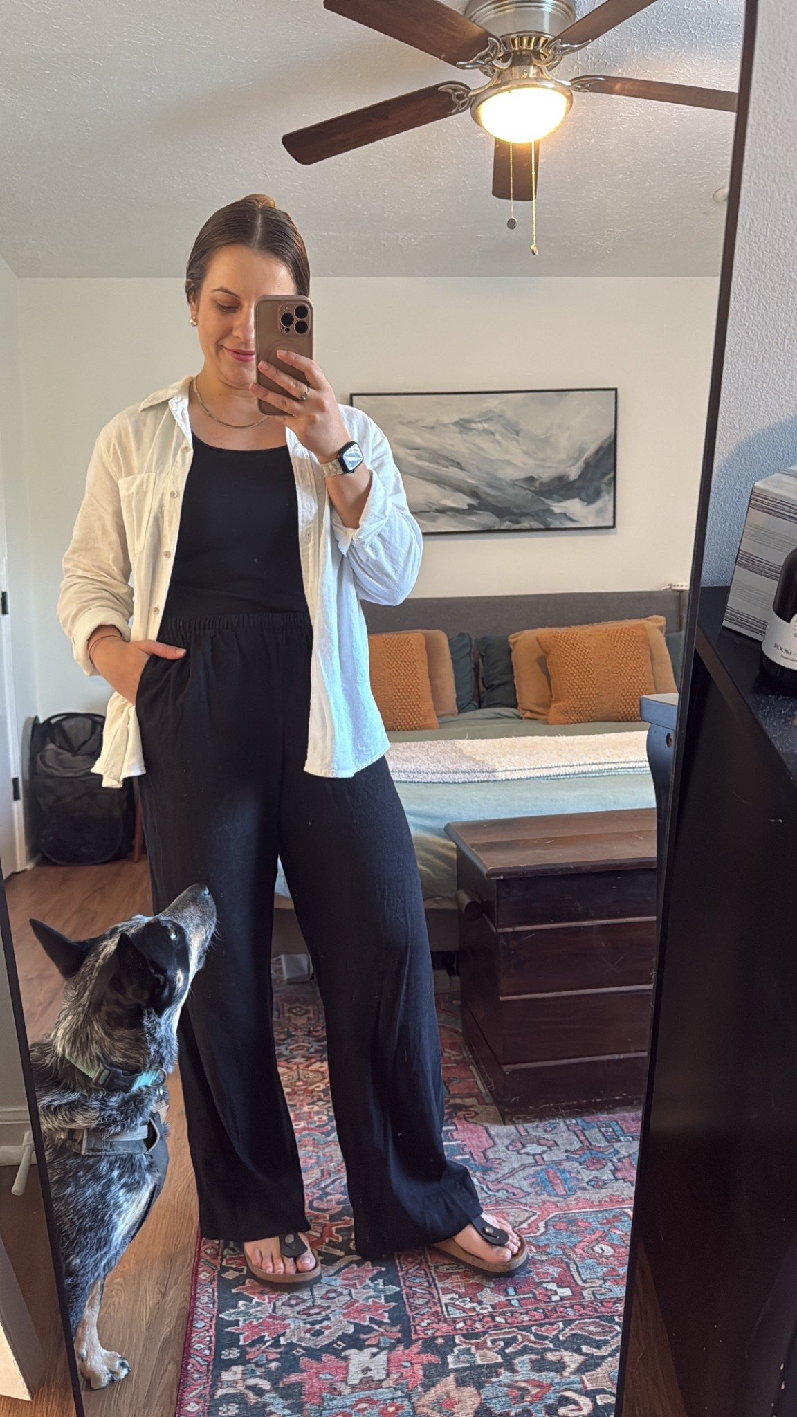 Easy, flowy ootd that can easily be replicated by everything from Target 🎯  also pup approved 🐶 

#LTKSeasonal #LTKFindsUnder50 #LTKShoeCrush