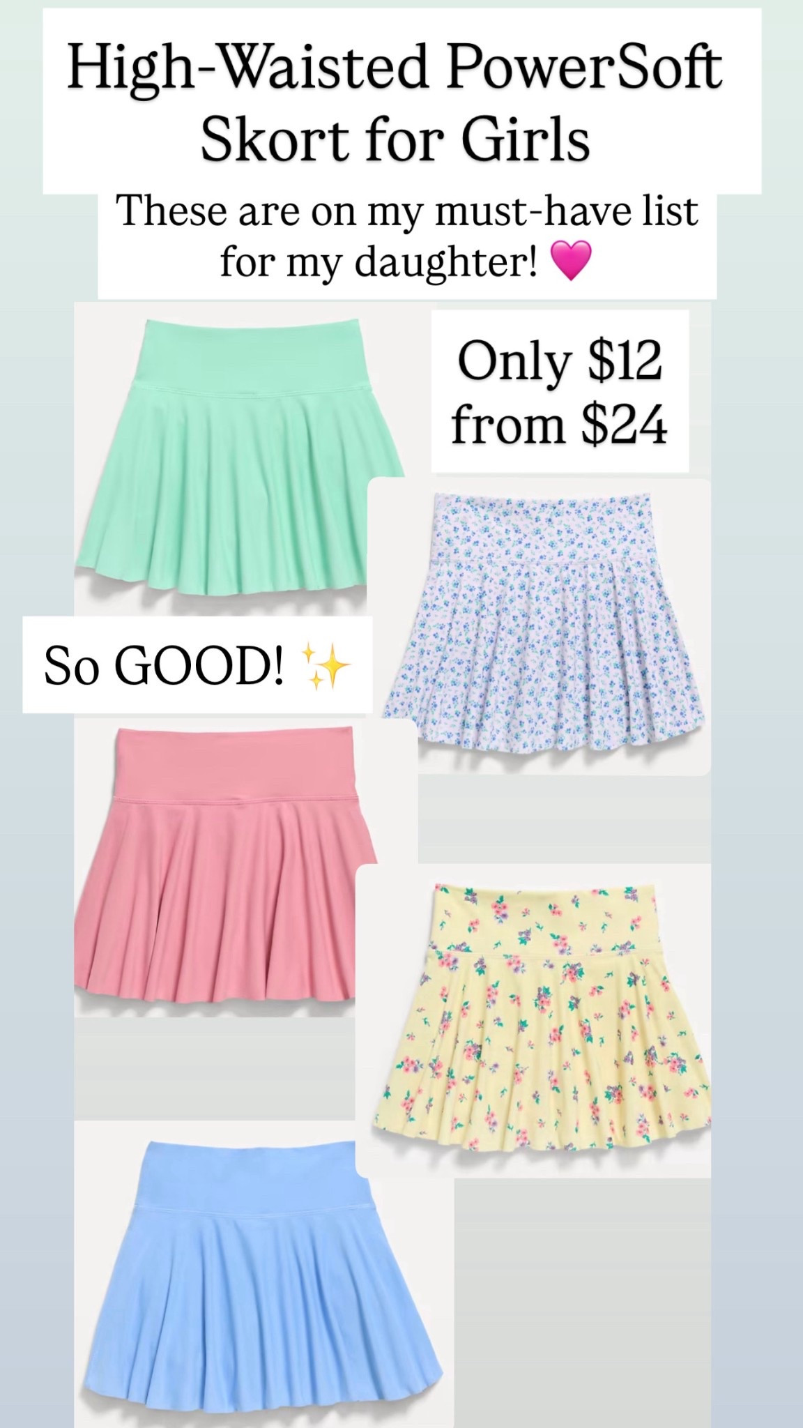 High waisted Powersoft skorts are on sale!! Don’t miss!!! Only $12!! 

#LTKKids #LTKSaleAlert