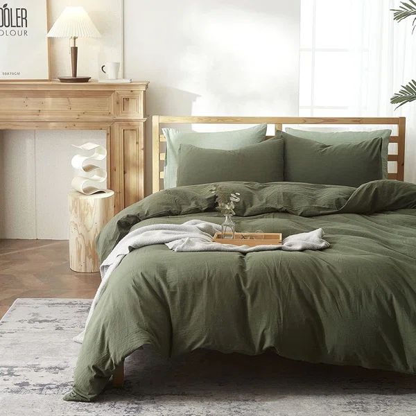 Kylie Cotton Blend Duvet Cover Set | Wayfair North America