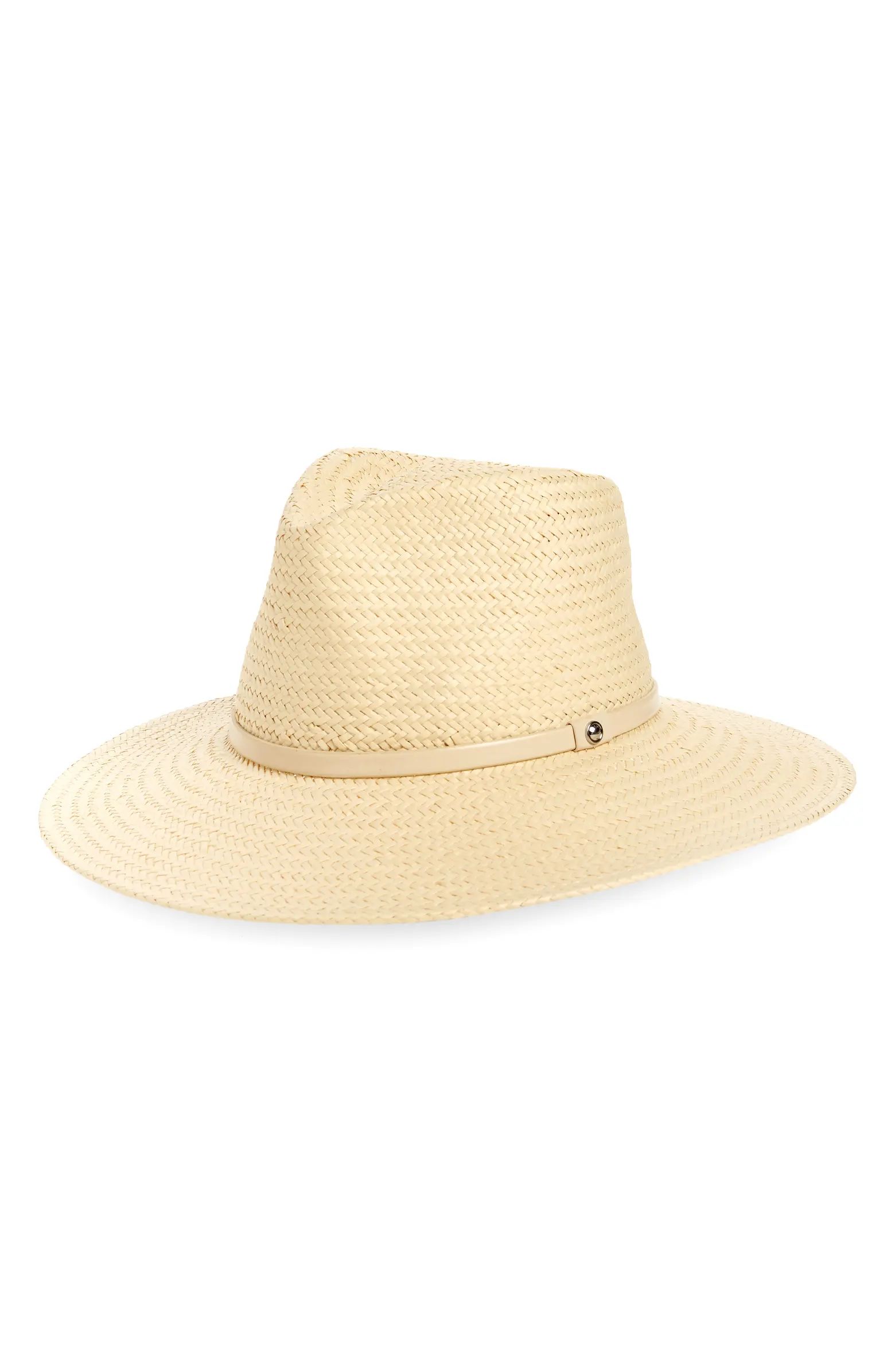 Lexie Packable Wide Brim Straw Fedora | Nordstrom