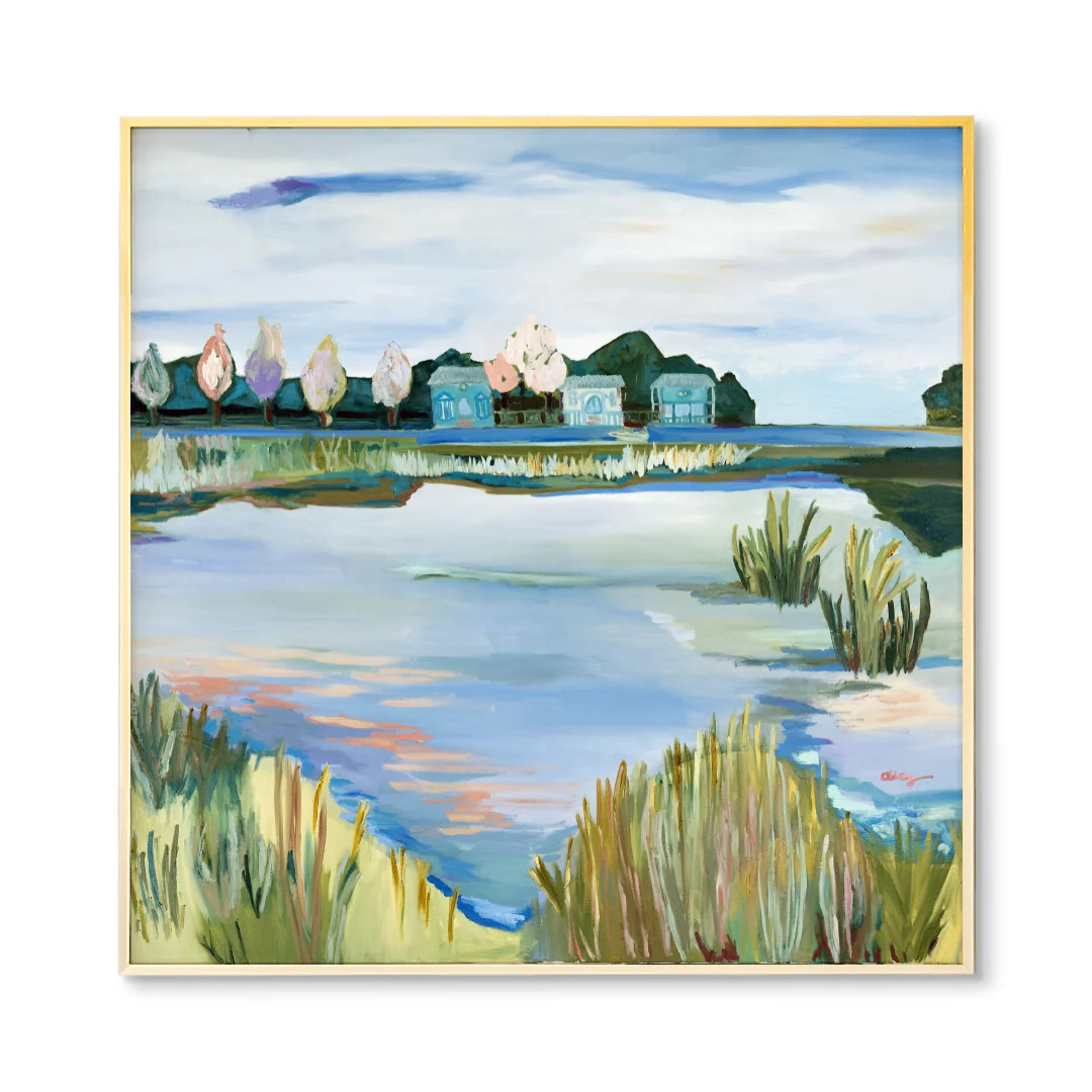 A Piece of Charleston Square by Abbey Mueller | Coastal Marsh Art Print | Urban Garden Prints