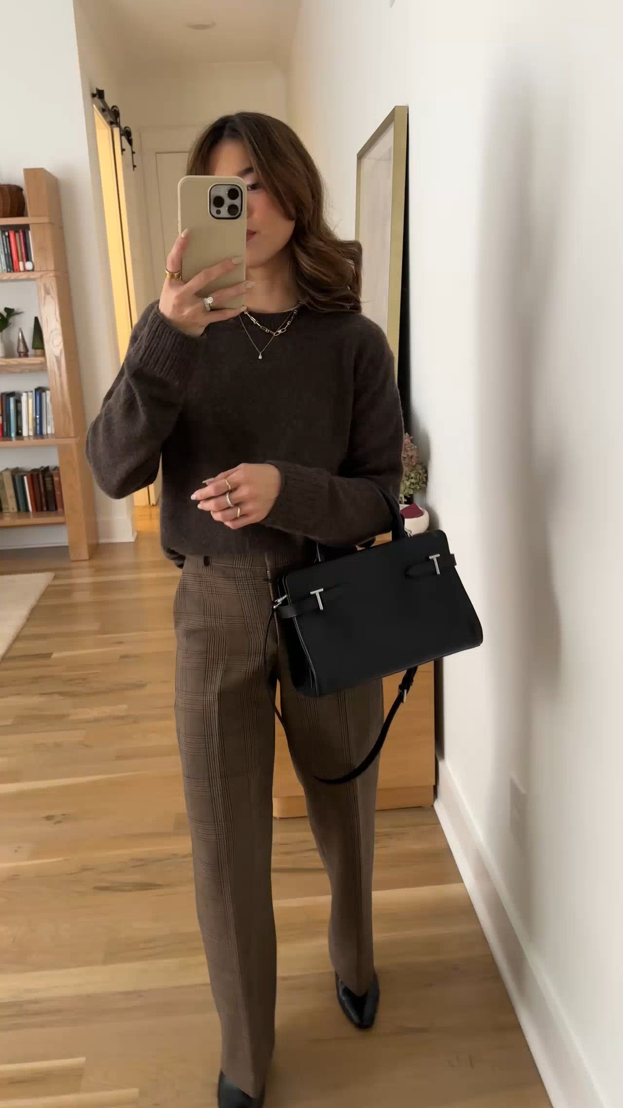 Sizing info: brown sweater size small, herringbone trouser size 00 short
petite fashion, get dressed with me, outfit inspiration, ootd, nashville outfit, Nashville influencer, petite style, vacation style, casual outfits, mom style, petite pants, winter dress, winter outfit, winter pants, winter outfit inpso, winter outfit idea, winter top, winter style, winter sweater, cozy sweater, cold weather sweater, cold weather outfit, winter bag, winter purse, trouser, brown sweater, 

 

 

#LTKootd #LTKSeasonal #LTKPetite