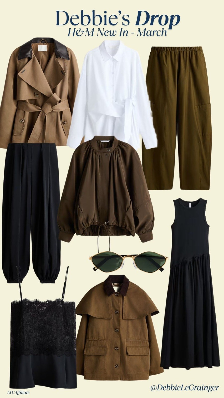 Lots of blacks and browns in the new in section of H&M - especially loving these balloon trousers. 

#LTKeurope #LTKspring #LTKuk