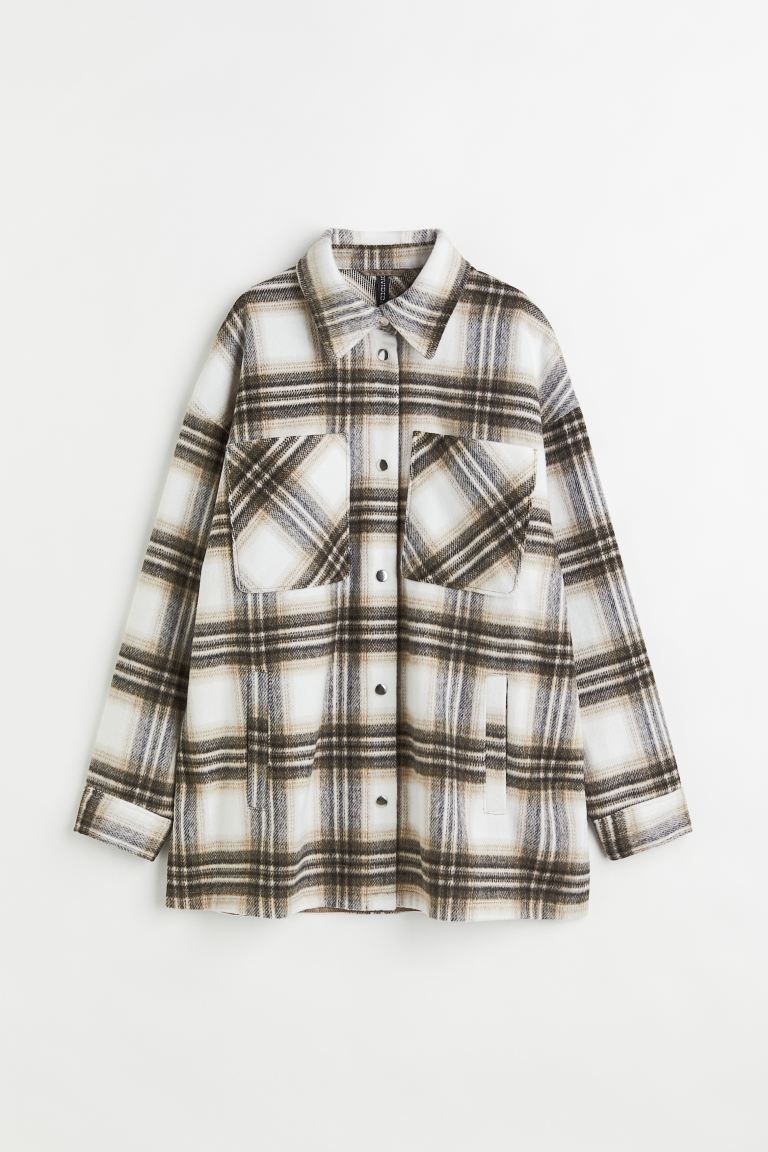 Jacquard-weave Shacket | H&M (US + CA)