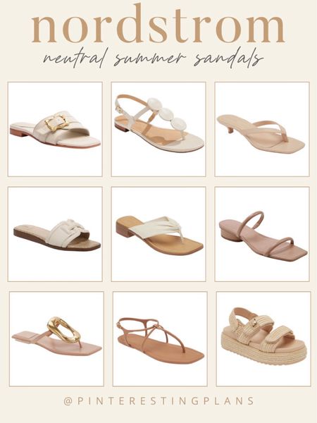 Neutral sandals 
Summer shoes 
Sandals 

#LTKShoeCrush #LTKTravel #LTKSeasonal