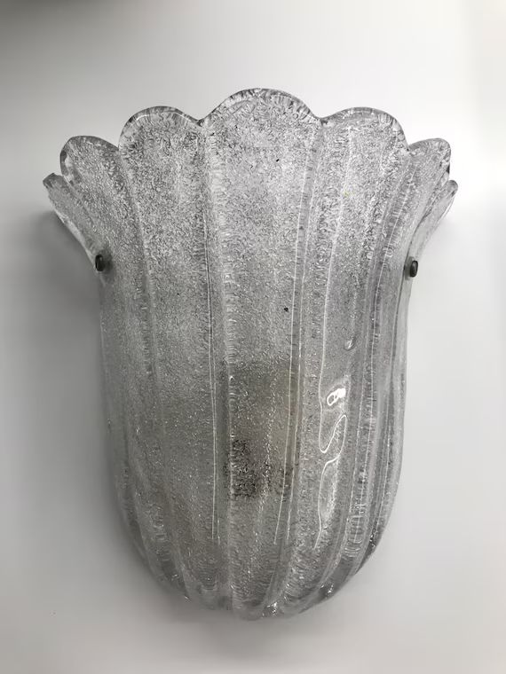 Vintage Murano Glass Wall Lamp | Etsy | Etsy (US)