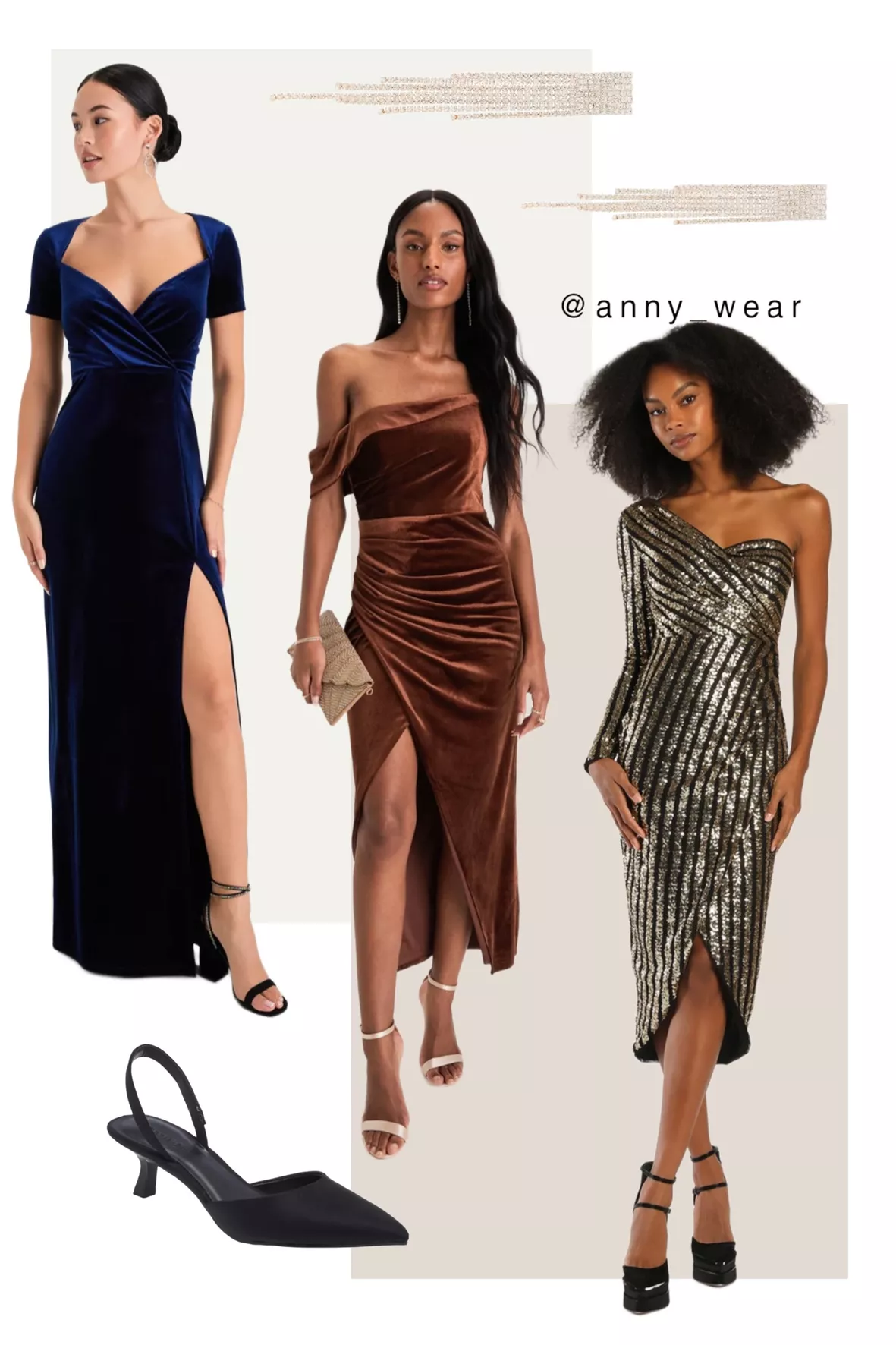 Unique Velvet Sleeve Asymmetric Blue Sequin Party Dress Unique Velvet Sleeve Asymmetric Blue Sequin Party Dress
