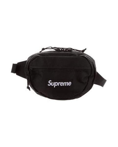 Supreme 2018 Logo Waist Bag Black | The RealReal