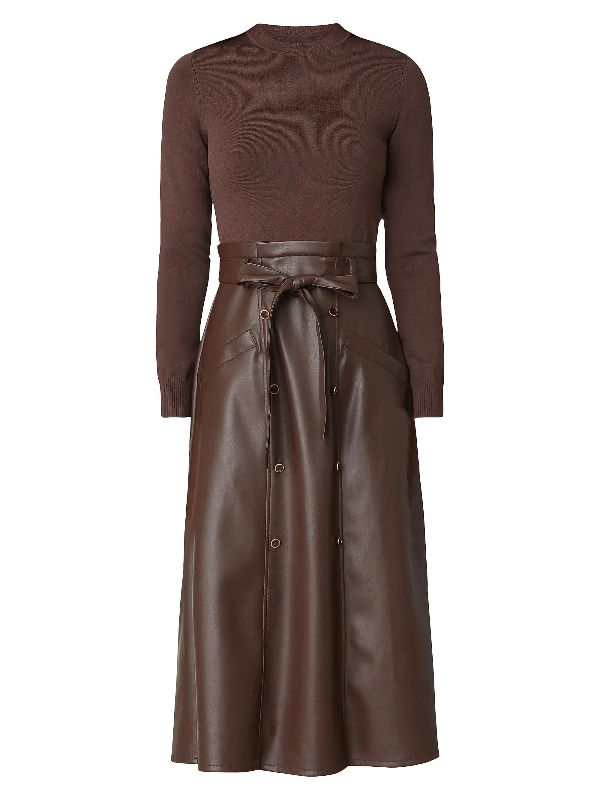 ShoshannaJaden Mixed-Media Dress | Saks Fifth Avenue