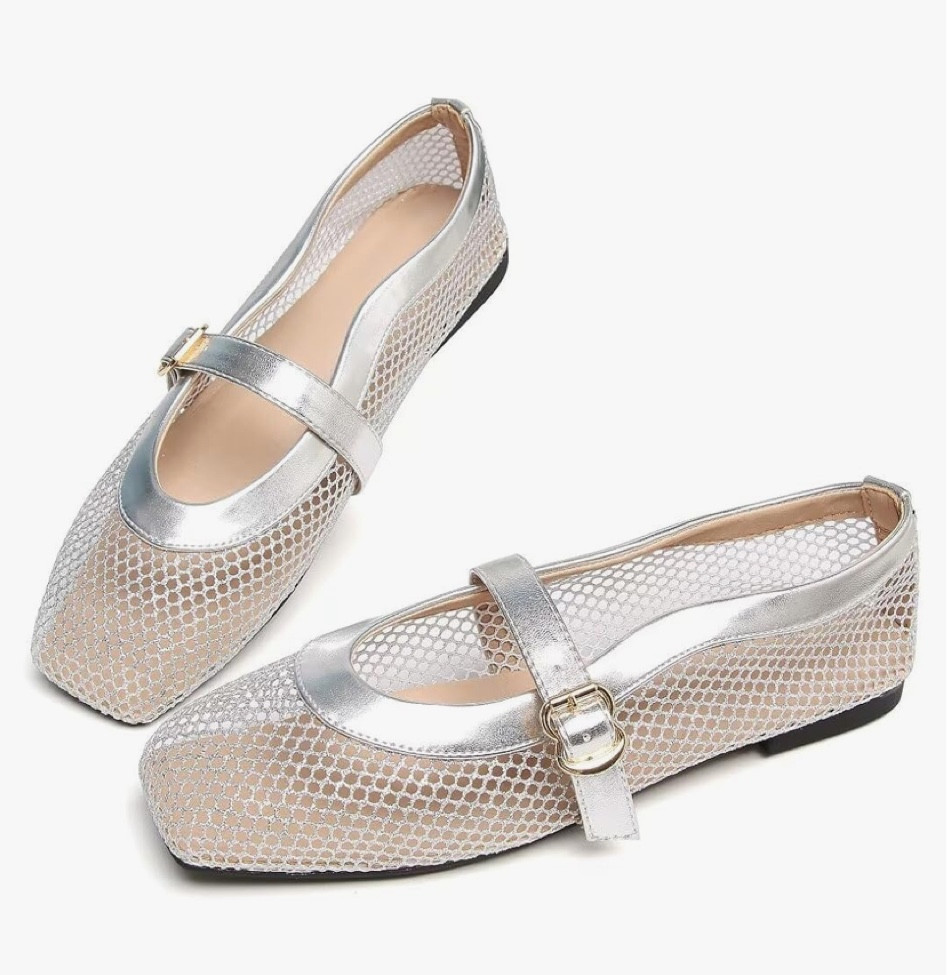 Mesh ballet flats - $18, more colors and styles available.  I prefer the Mary Jane styles.  

#amazon #LTKWorkwear #LTKOver40 #maryjaneflats #meshflats #under20 #budgetfriendly 

#LTKFindsUnder50 #LTKShoeCrush #LTKStyleTip