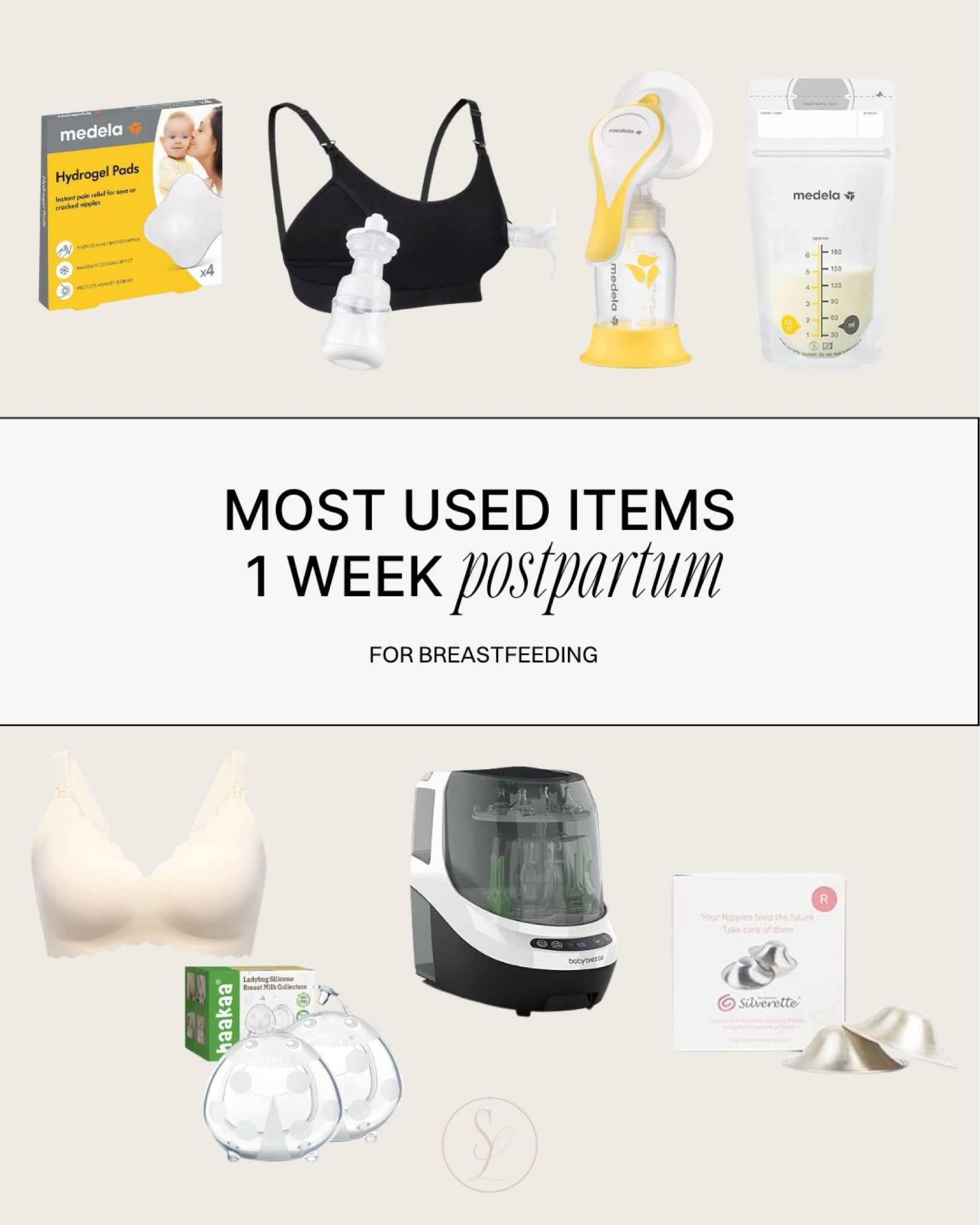 My go to breastfeeding essentials 1 week postpartum 🫶🏼🤍

#LTKBaby