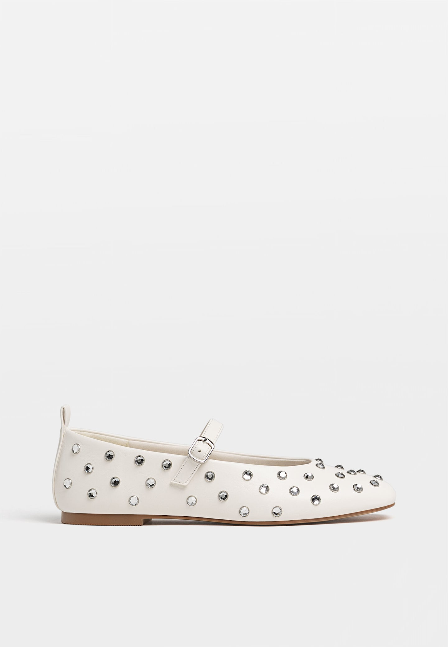 Ballerinas mit Riemchen und Strass | Stradivarius DE