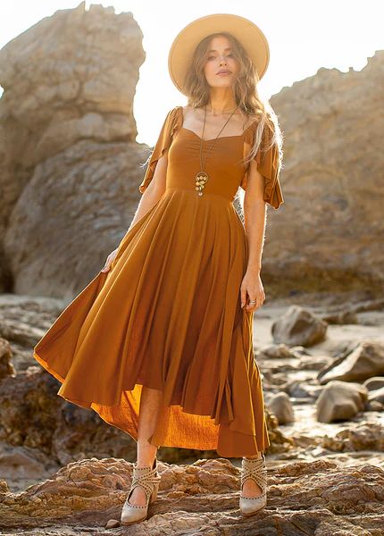 *NEW* Alana Dress in Marigold | Joyfolie