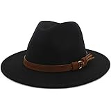 Lisianthus Women Belt Buckle Fedora Hat | Amazon (US)