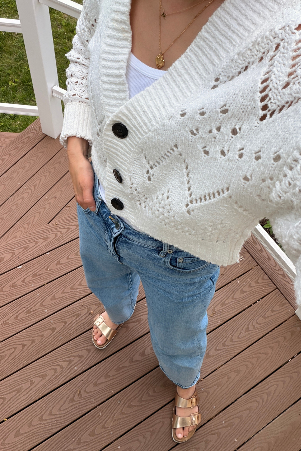 Easy Summer Look | Sweater + Denim