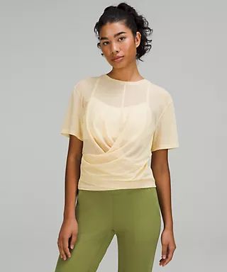 Lightweight Mesh Reversible Yoga T-Shirt | Lululemon (US)