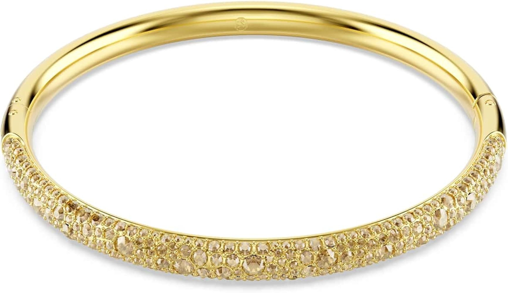 Swarovski Sublima bangle, Snow pavé, White, Gold-tone plated | Amazon (US)